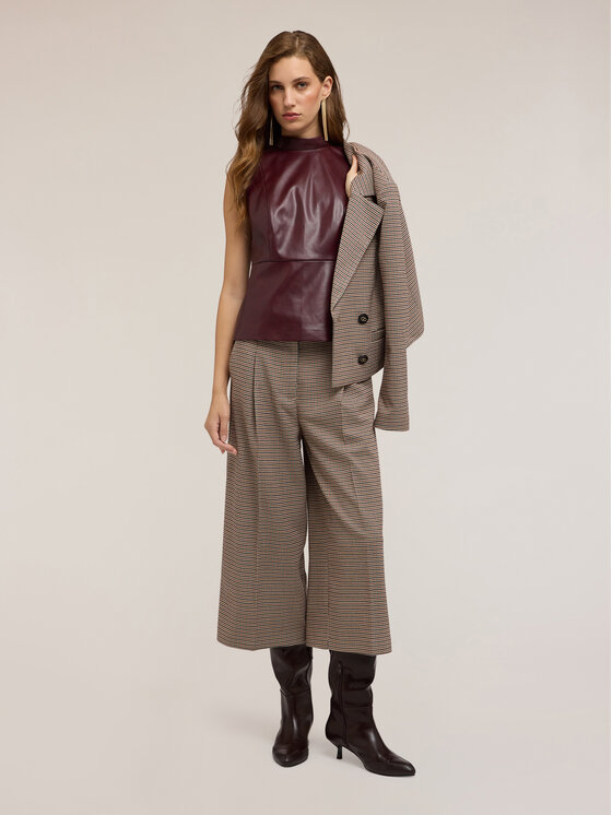 Motivi Motivi Top D769Q000498N036 Bordeaux Regular Fit