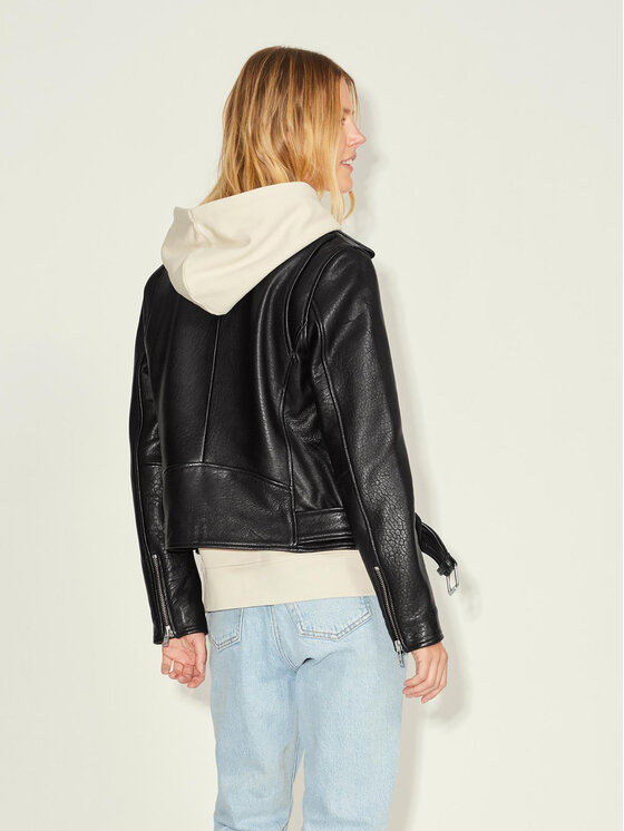 JJXX JJXX Шкіряна куртка 12200286 Чорний Regular Fit
