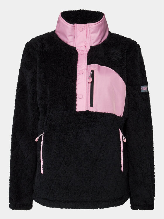 Roxy Roxy Μπλούζα Alabama Otlr ERJFT04714 Μαύρο Regular Fit