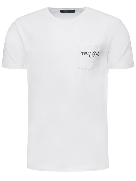 Trussardi Trussardi Marškinėliai 52T00266 Balta Regular Fit