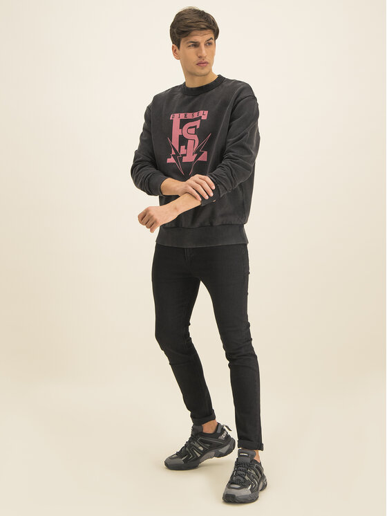 Diesel Diesel Mikina Bay 00SZMK 0BAWU Čierna Regular Fit