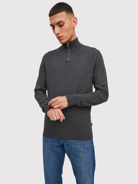 Férfi Sweater Jack&Jones, Méret: XXL, Szürke, Emil 12189339