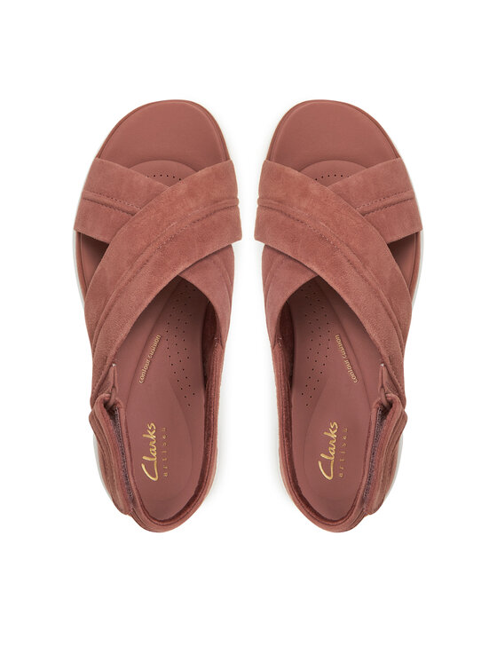 Clarks Clarks Sandały Tuscan Cross 26181471 Różowy