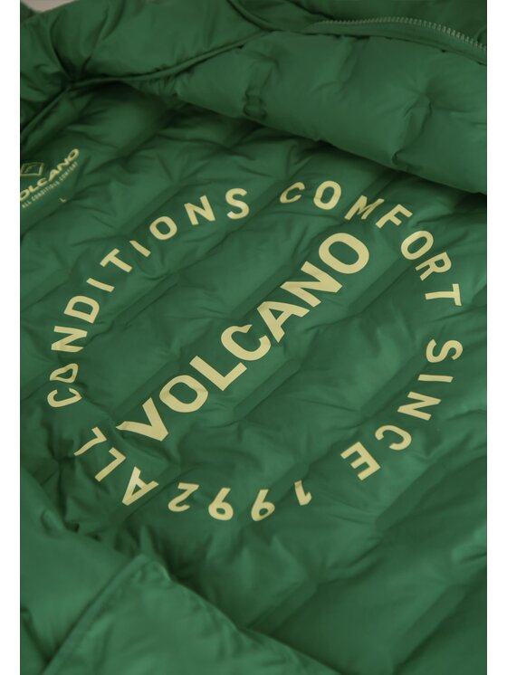 Volcano Volcano Kurtka puchowa J-SINTOR Zielony Regular Fit