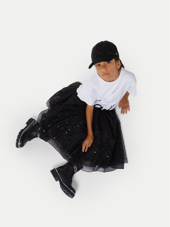 Karl Lagerfeld Kids Karl Lagerfeld Kids Majica Z30212 S Bela Regular Fit