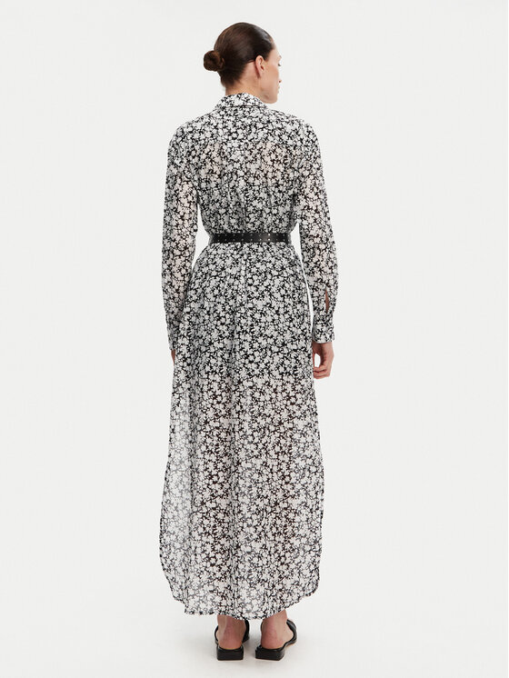 MICHAEL Michael Kors MICHAEL Michael Kors Marškinių tipo suknelė MS582UXH7F Juoda Relaxed Fit