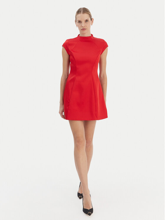 Bardot Bardot Koktejlové šaty Delphi 59329DB2 Červená Slim Fit
