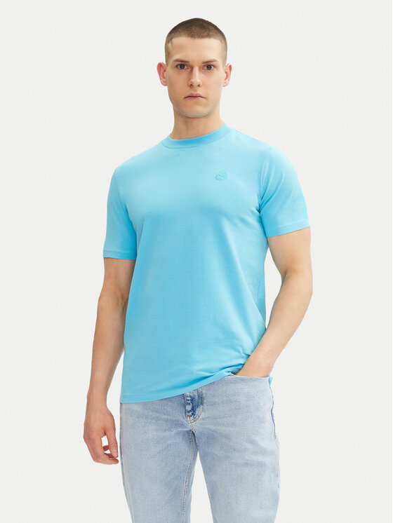 KARL LAGERFELD KARL LAGERFELD Póló 755750 552221 Türkizkék Regular Fit