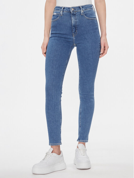 Dámské Jeansy Calvin Klein Jeans, Velikost:29/32, Barva: Modrá, High Rise Skinny J20J223311