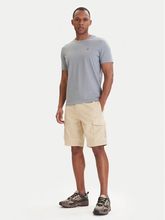 Napapijri Napapijri Pantalon scurți din material NP0A4HOT Bej Regular Fit