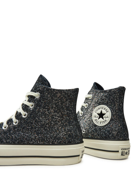 Converse Converse Tenisice Chuck Taylor All Star Lift Platform Glitter A09551C 401 Crna