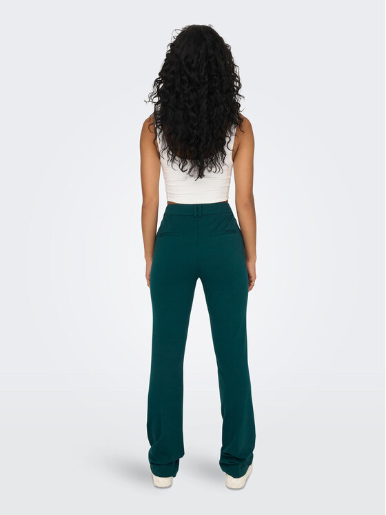 ONLY ONLY Bavlnené nohavice Peach 15298660 Zelená Flared Fit