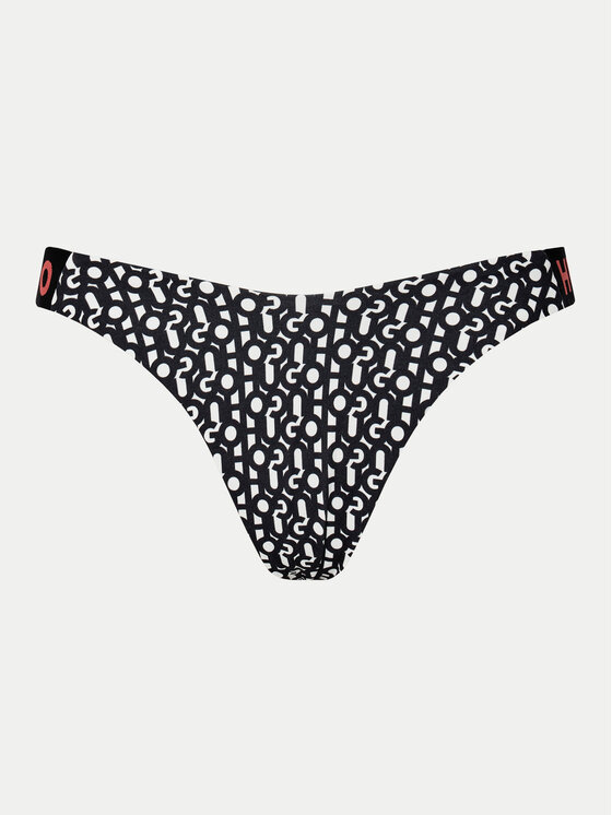 HUGO HUGO Dół od bikini Monogram 50534946 Czarny