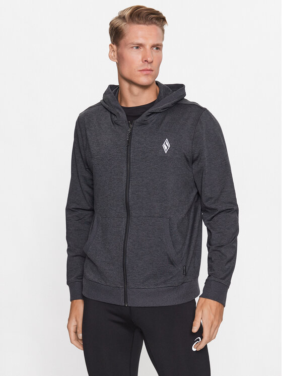 Skechers Prechodná bunda Knits Ultra Go Full Zip Hoodie JA26 Sivá Regular Fit