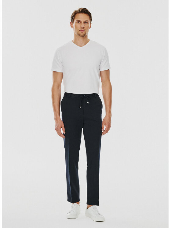 Pako Lorente Pako Lorente Spodnie garniturowe P24WF-6G-005 Granatowy Slim Fit