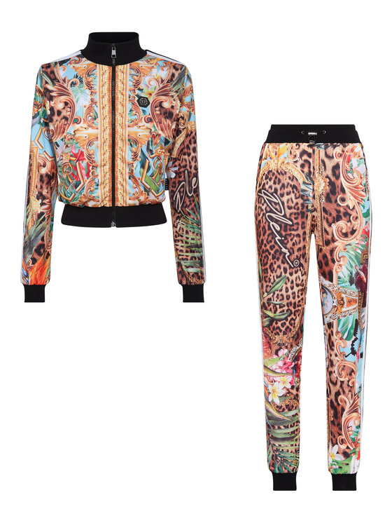 PHILIPP PLEIN PHILIPP PLEIN Komplet top i spodnie 1733 Kolorowy Regular Fit