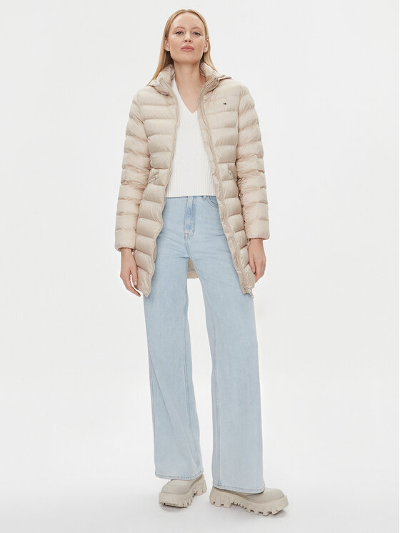 Tommy Hilfiger Tommy Hilfiger Giubbotto invernale Global Stripe WW0WW39221 Écru Regular Fit