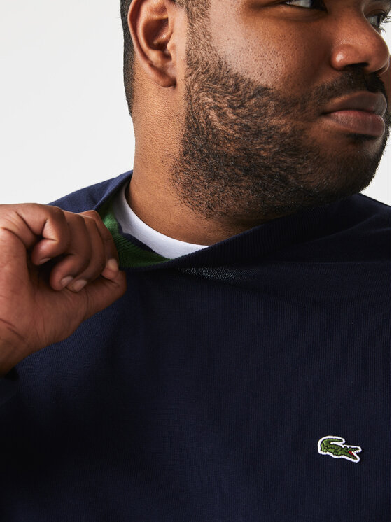 Lacoste Lacoste Sweter AH1985-166 Granatowy Regular Fit