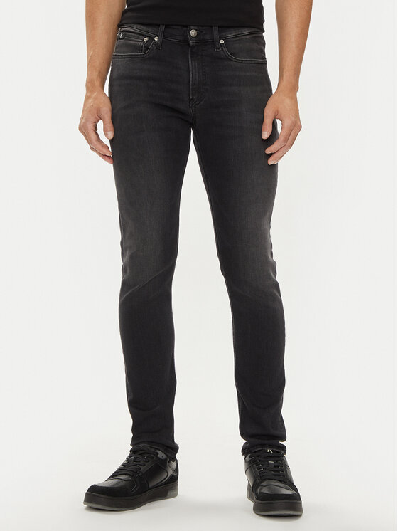 Calvin Klein Jeans Džinsi J30J325743 Melns Skinny Fit