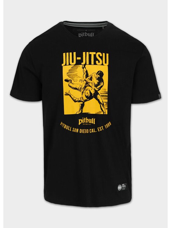 PITBULL PITBULL T-Shirt JIU-JITSU Czarny Regular Fit
