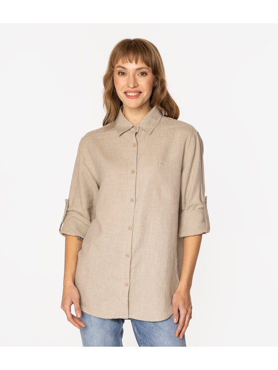 Lee Cooper Lee Cooper Koszula LINA 2020 Beżowy Regular Fit