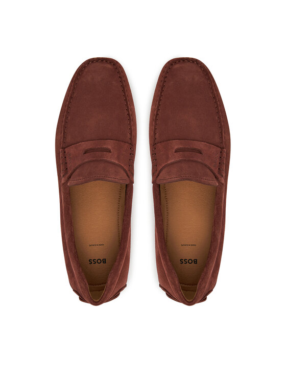BOSS BOSS Mokasini Noel_Mocc_sdpeb 50541750 Bordo rdeča