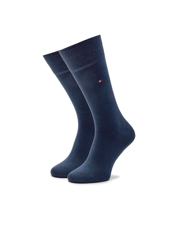 Tommy Hilfiger Tommy Hilfiger 2er-Set hohe Herrensocken 371111134 Blau