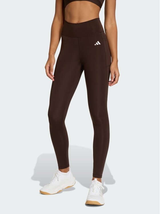 adidas adidas Легінси Optimé Essentials Stash JZ0824 Коричневий Slim Fit