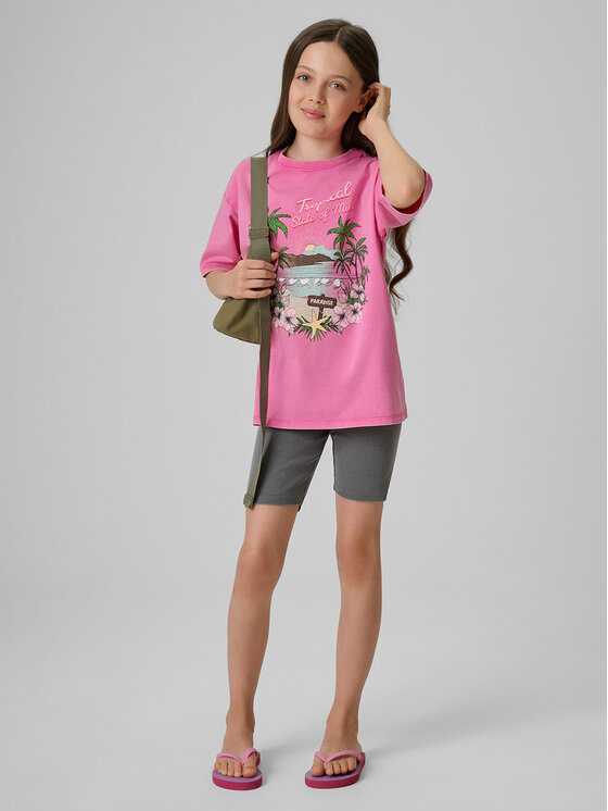 4F 4F Kolarki SUMMER SPLASH Szary Slim Fit