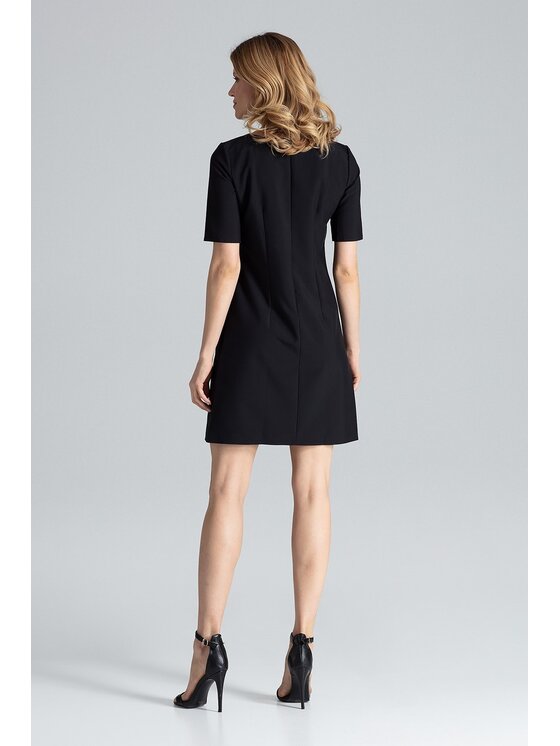 FIGL FIGL Šaty M634 Čierna Regular Fit
