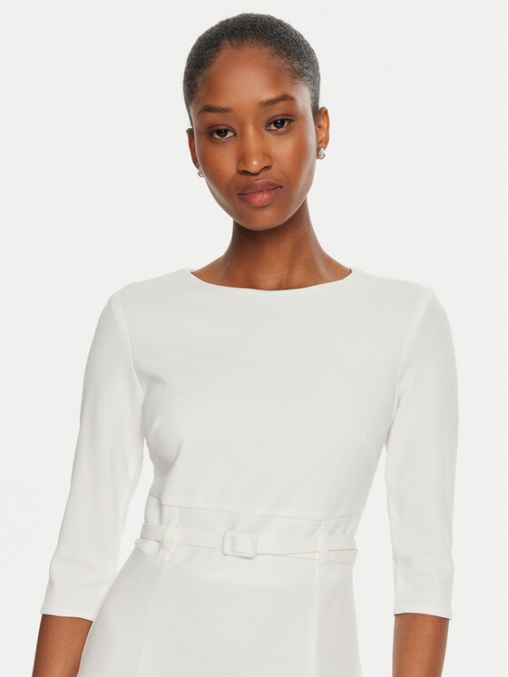 Rinascimento Rinascimento Ikdienas kleita CFC0120015003 Balts Regular Fit