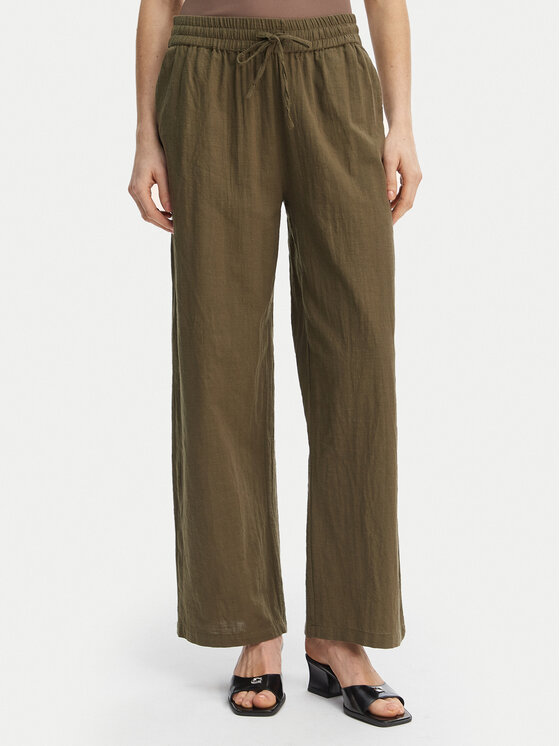 ONLY ONLY Pantaloni di tessuto Tizana 15319090 Verde Regular Fit