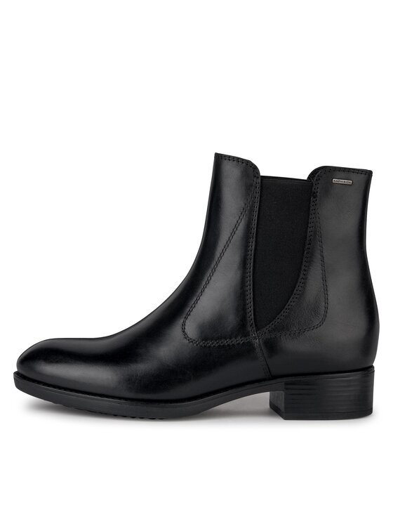 Geox Geox Kotníková obuv s elastickým prvkem D Felicity Np Abx D36BLC 00043 C9999 Černá