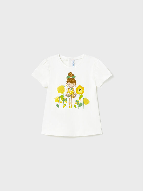 Mayoral Mayoral T-särk 1005 Valge Regular Fit