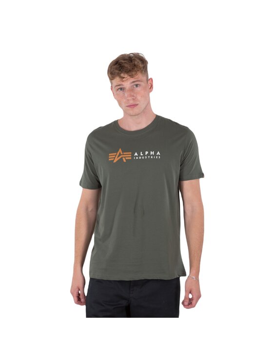Alpha Industries Alpha Industries Tričko AI.118502-142-XXL Kaki Regular Fit