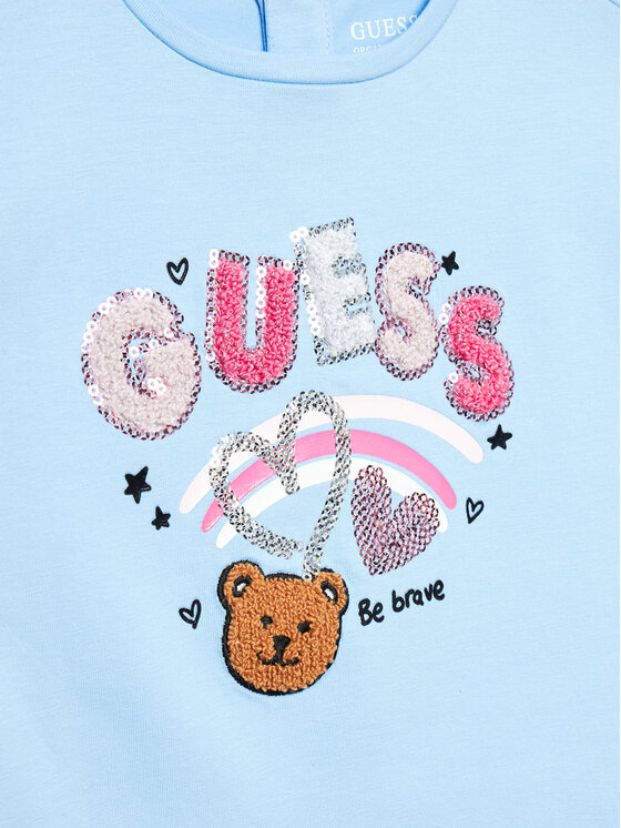 Guess Guess Blusa K4YI05 K6YW4 Blu Regular Fit