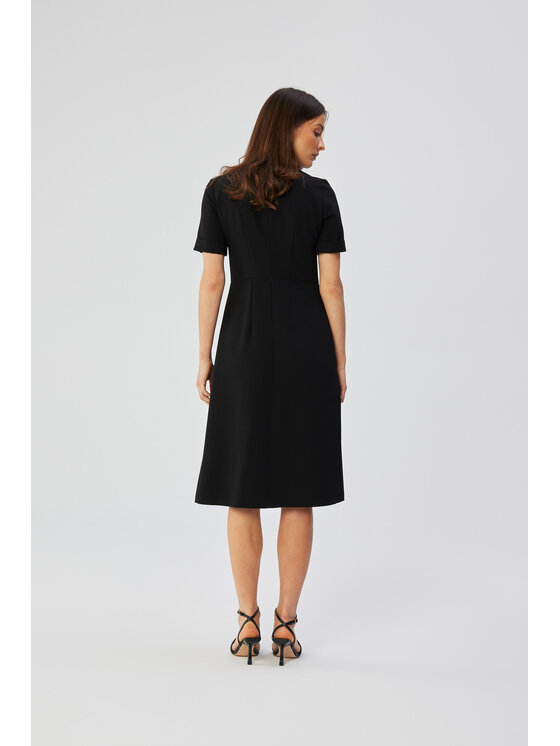 Stylove Stylove Večerní šaty S361 Černá Comfortable Fit