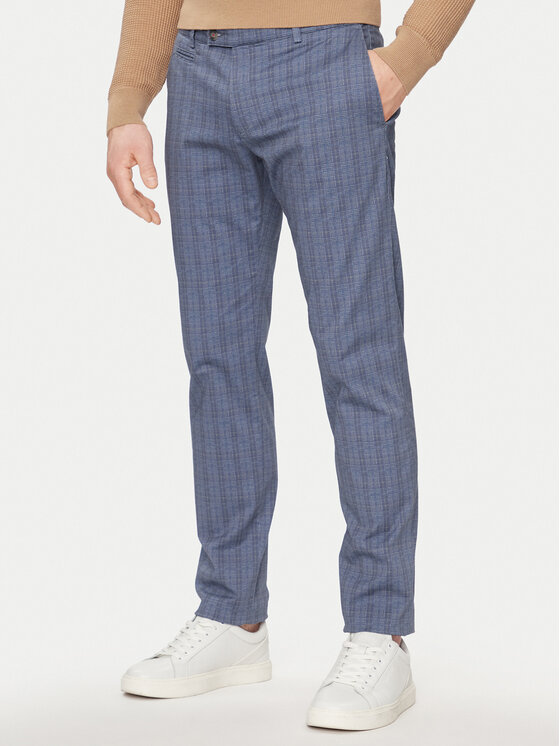 Bugatti Pantaloni chino 4134 56369A Blu Slim Fit, taglia : 31_32
