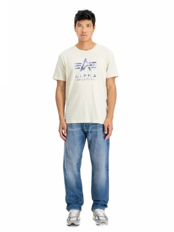 Alpha Industries Alpha Industries Tričko AI.146506-300 Biela Regular Fit