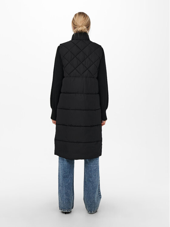 ONLY ONLY Bezrękawnik 15238994 Czarny Regular Fit
