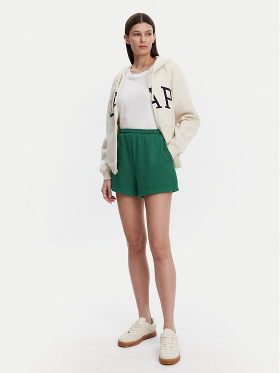 Gap Gap Športové kraťasy 714587-04 Zelená Relaxed Fit