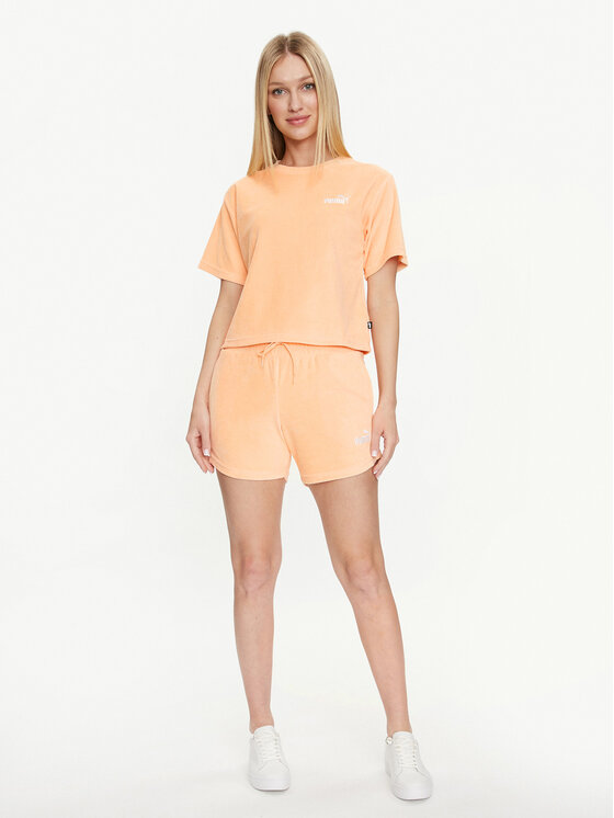 Puma Puma Sportovní kraťasy Ess Elevated 677946 Oranžová Regular Fit