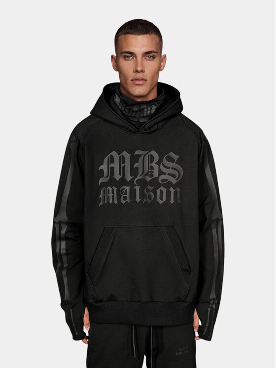 MADE BY SOCIETY MADE BY SOCIETY Kurtka anorak Bone Ritual - H18004 Czarny Basic Fit