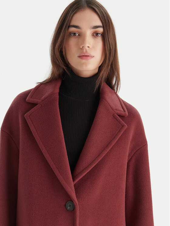MAX&Co. MAX&Co. Вовняне пальто 2526016023200 Бордовий Regular Fit