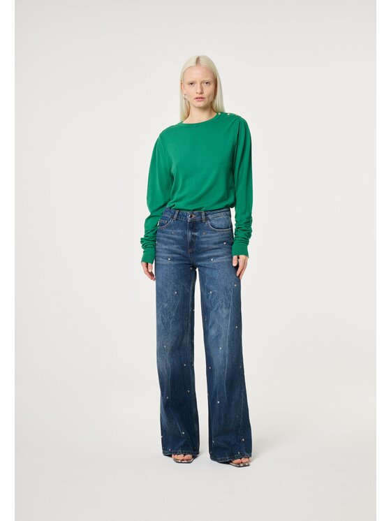 Fabienne Chapot Fabienne Chapot Sweter 6076-1771-175 Zielony Regular Fit