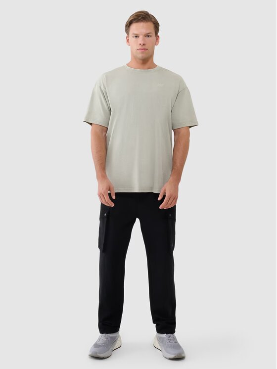 4F 4F T-Shirt 4FWSS25TTSHM1961-44S Zielony Oversize