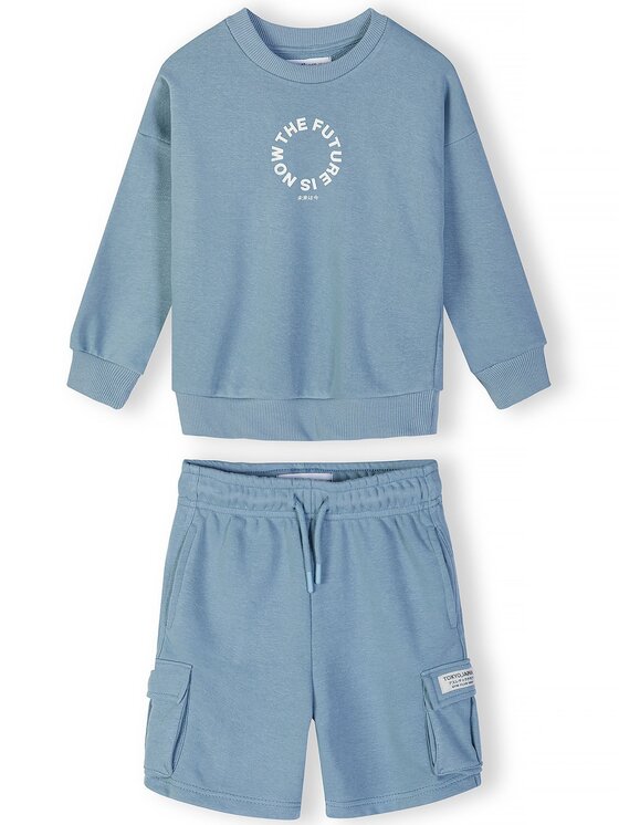 minoti minoti Zestaw 29FLEECE268 Niebieski Regular Fit