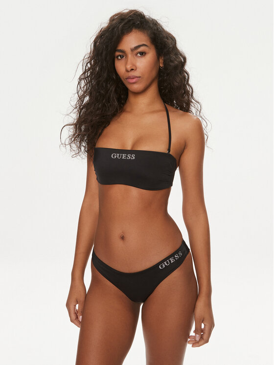 Guess Guess Bikini partea de sus E4GJ02 LY00K Negru