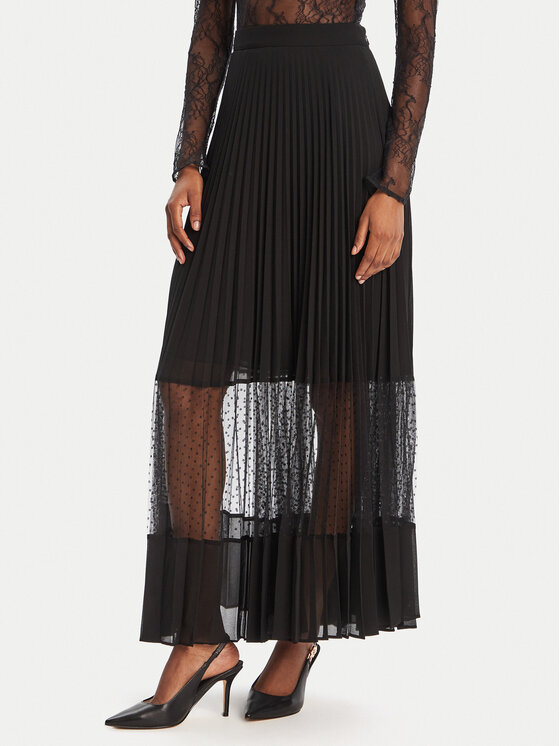 TWINSET TWINSET Fustă maxi 252TP2642 Negru Regular Fit