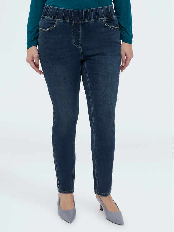 Fiorella Rubino Fiorella Rubino Jeansy P471T005172N034 Niebieski Skin Fit